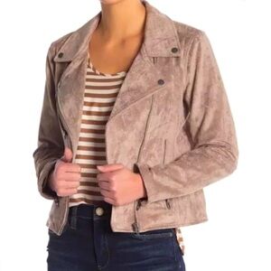 Blank NYC Women’s Beige Faux Suede Jacket Medium